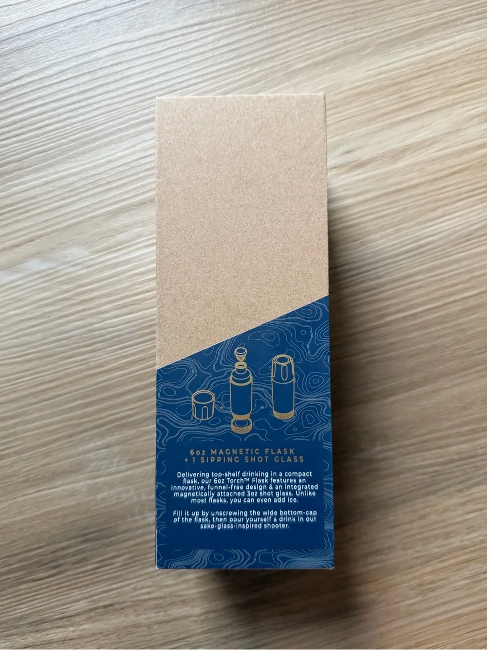 High Camp Torch Flask Special Edition, Classic Stainless Steel , 6oz Brand New.